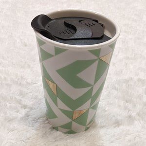 ❤️ Ceramic Geometric Print Tumbler
